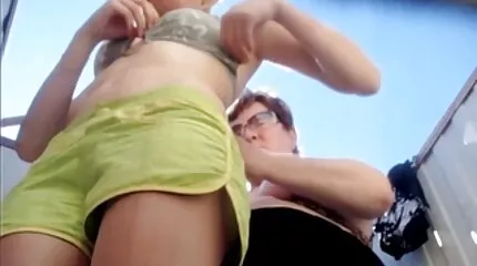 Russisch meisje neukt met een man in jonge jongens neuken kut likken voor deze banaan
